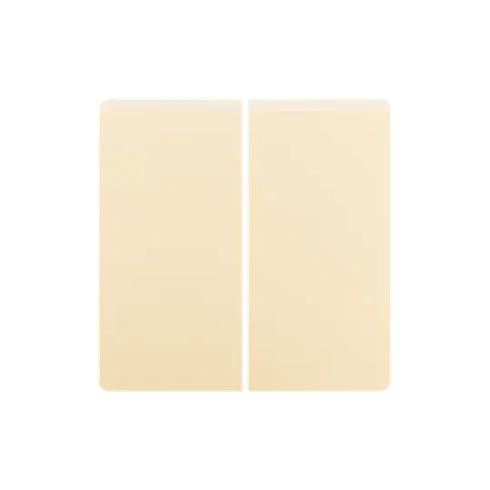 tlačítko dvojité řazení 1/0+1/0 SWING 3557G-A87340 C1 krémová